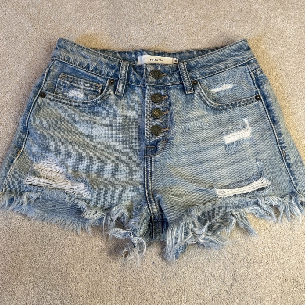 Hidden Blue Denim Shorts Size XS